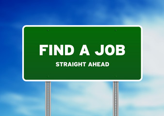 Find A Job Highway Sign