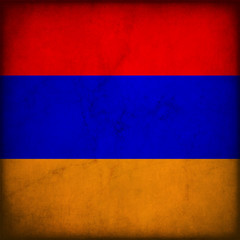 Bandiera dell'Armenia in stile vintage