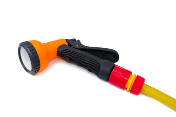 Hose for watering the garden with the spray