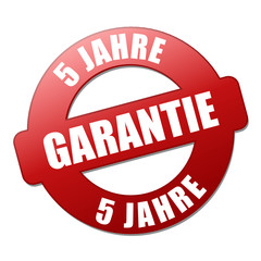 5 Jahre Garantie