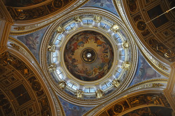 Obraz premium Sankt petersburg landmark Isaac cathedral interior