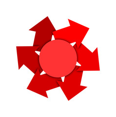 Circle and Arrow Symbol