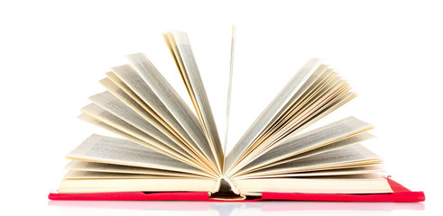 open book isolated on white