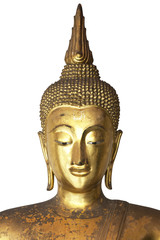 Golden Buddha with Isolated