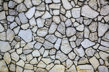 Beige or Tan Rock Wall