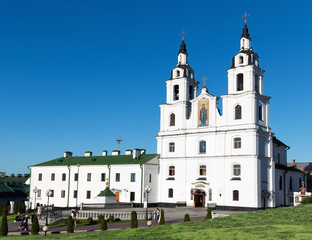 Fototapeta na wymiar Belarus Minsk The main Orthodox church of the Republic of Belaru