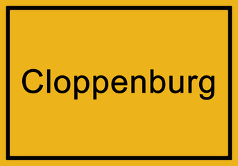 Ortstafel Cloppenburg