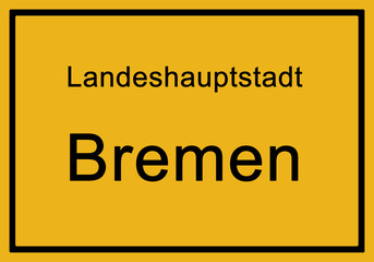 Fototapeta premium Ortstafe Bremen