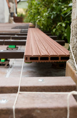 pose de terrasse extérieure