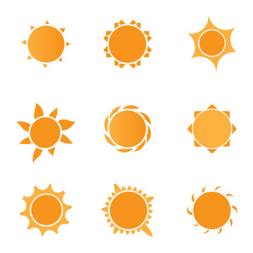 9 sun icons