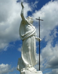 Obraz premium Jesus-Christ praying statue