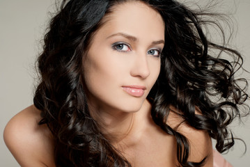 Naklejka premium Long Hair Beauty