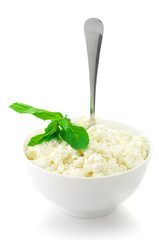 Cottage cheese with garnish