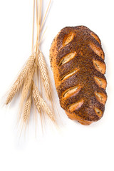 Loaf of bread with poppy seeds