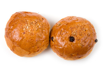 Rolls with raisins