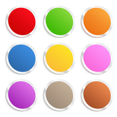 Colorful Round Stickers