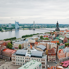 View over Old Town of Riga, Latvia