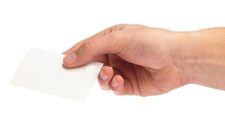 Obraz premium hand holding a card