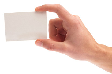 Obraz premium hand holding a card