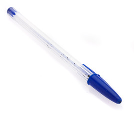 blue pen isolated
