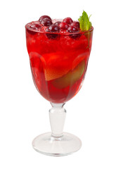 cranberry cocktail  closeup