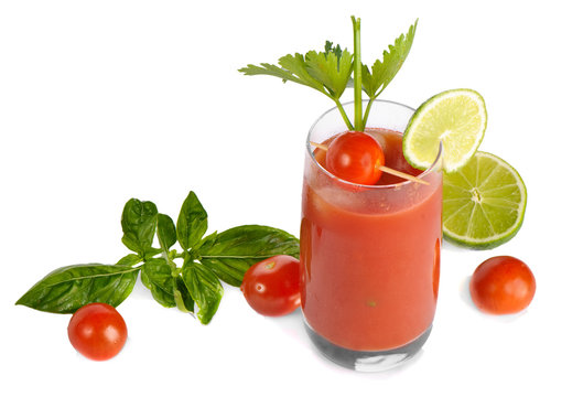 Bloody Mary Isolated On White Background