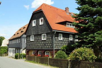 Fototapeta na wymiar Umgebindehaus