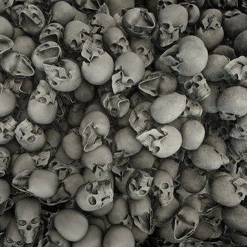 Skulls Background Grunge