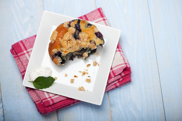 Nahaufnahme von einem Blaubeer-Muffin