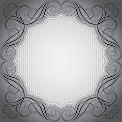 Abstract grey frame