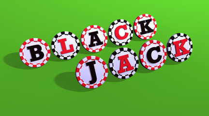 Blackjack Sign On Chips