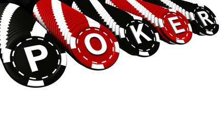 Poker Chips Rows