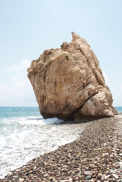 Landscape near Aphrodite birthplace, cyprus