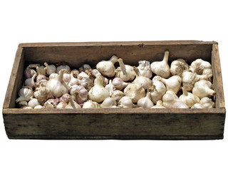 box with garlic