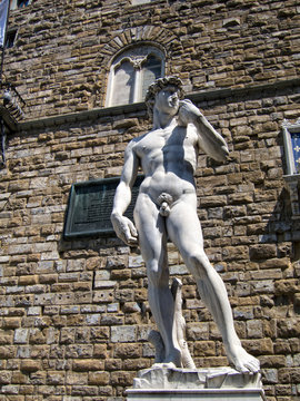 David by Michelangelo, Piazza della Signoria in Florence