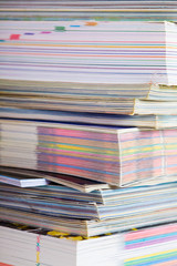 A stack of magazines