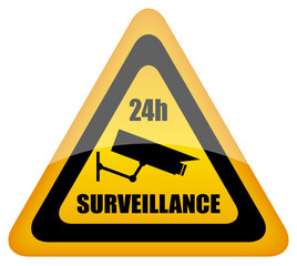 Vector video surveillance sign