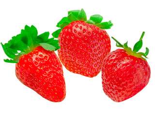 strawberry isolated on white background