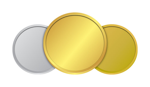 Gold Silver Bronze Coins