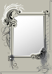 Retro background frame