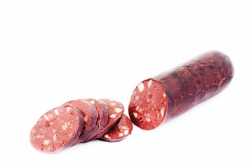 Sausage isolated on white background