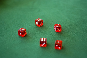 Spielwürfel im Casino