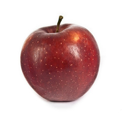 Ripe red apple. Isolated on a white background