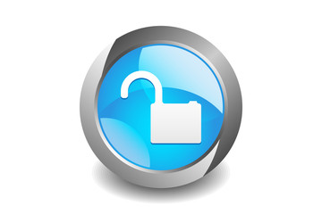 Obraz premium Unlocked Button