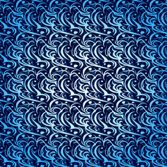 Naklejka premium Abstract Seamless Wave Pattern