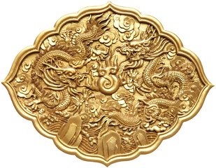 The golden dragon emblem