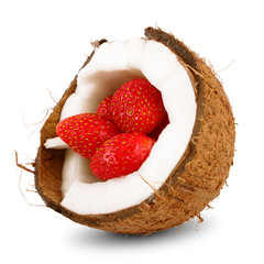 yummy strawberry in coconut - 33562577
