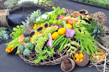 assortment healthy vegetables in basket