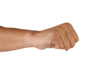 man hand fist