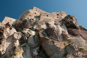 Sardinia, Italy: view of Castelsardo, Castello dei Doria.